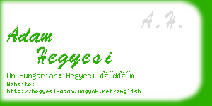 adam hegyesi business card